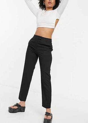 Стильні базові легкі чорні штани topshop