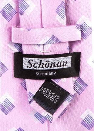 Галстук шелковый розово-фиолетовый стандартный (германия) schönau (шонау) - 383 фото