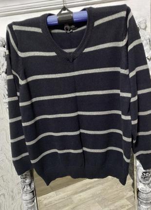 Мужской свитер, джемпер в горизонтальную полоску  watsons3 фото