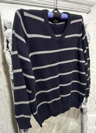 Чоловічий светр, джемпер в горизонтальну смужку watsons6 фото