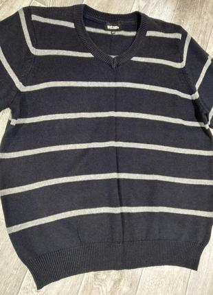 Чоловічий светр, джемпер в горизонтальну смужку watsons7 фото