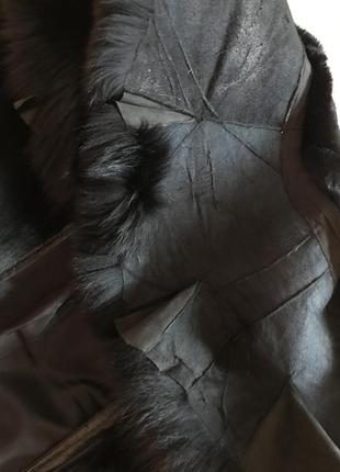 Полушубок, шуба, куртка из натурального меха, автоледи7 фото