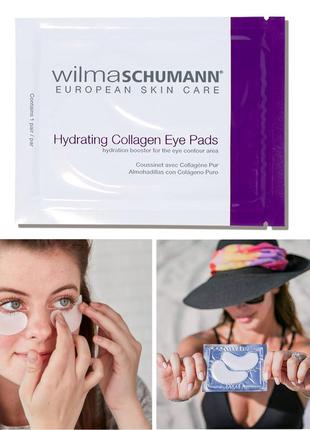 Коллагеновые патчи под глаза wilma schumann collagen eye pads