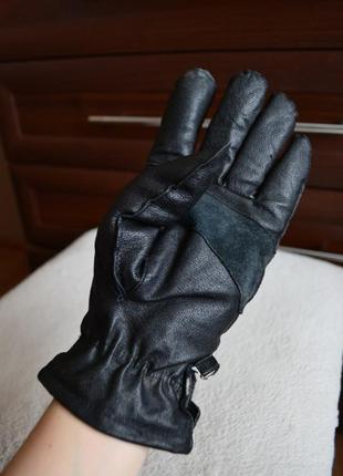 H&m кожаные перчатки. натуральная кожа утеплённые2 фото