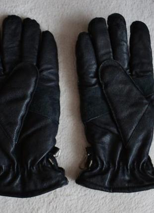 H&m кожаные перчатки. натуральная кожа утеплённые4 фото