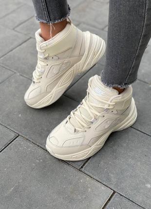 Зимние женские кроссовки nike m2k tekno  🔺 найк м2к текно