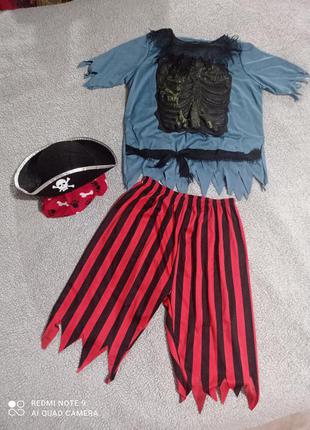 Классный фирменный костюм пирата мальчику 10-12 лет.1 фото