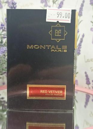 Парфумована вода для чоловіків montale red vetiver 2 мл міні-спрей