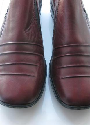 Туфли rieker,р. 37-38 стелька 24,5 см кожа5 фото