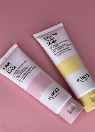 Глиняна маска для обличчя yellow clay mask kiko milano