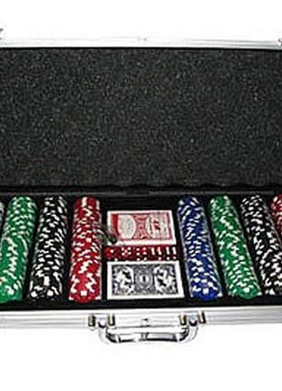 Покерный набор 300 жетонов в чемодане hq poker 300