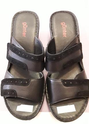 Босоніжки на літо. шкіряні. р. 39. на будь-яку повноту ніжки. регулюються липучкою