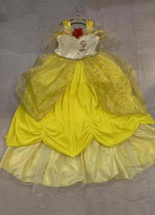 Карнавальна сукня костюм принцеси белль попелюшка4 фото