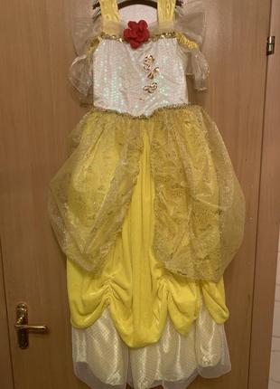 Карнавальна сукня костюм принцеси белль попелюшка5 фото