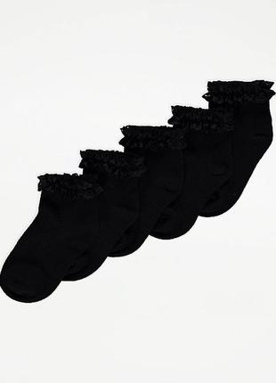 Шкарпетки шкільні з мереживом george  7-10 років р. 31-36