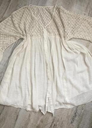 Шикарна накидка туніка блуза пляжний халат красива модна стильна6 фото