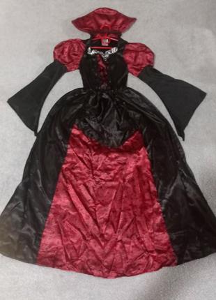 Шикарное карнавальное платье королевы wisked девочке 8-10 лет, очень красивое