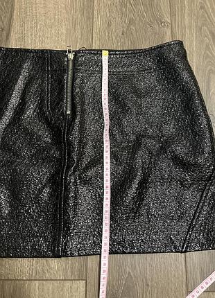 Юбка кожаная лаковая 3