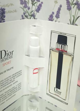 Пробник туалетна вода для чоловіків christian dior homme sport 2012 1 мл2 фото