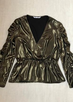 Стильная золотая блуза