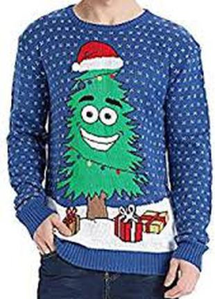 Daisysboutique новогодний, мужской свитер ,рисунок 3d, новый, яркий, оригинальный, из сша