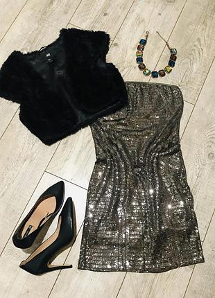 Плаття нарядне з паєтками