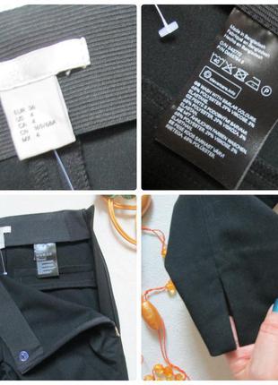 Шикарні щільні стильні ділові брюки замочок збоку h&m 🌹💕🌹10 фото