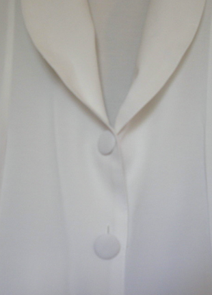 Пиджак легкий летний белого цвета,100%коттон,р.48-135грн.4 фото