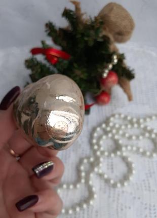 Мишка 🎄🧸☃️ елочная игрушка ссср стекло эмали советская новогодняя подвеска винтаж рождественский6 фото