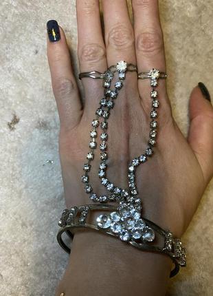 Браслет слейв с кольцами