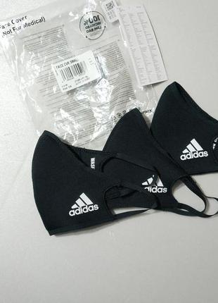 Набір 3 шт багаторазова маска розмір small унісекс adidas німеччина оригінал