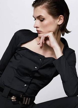 Рубашка из поплина zara