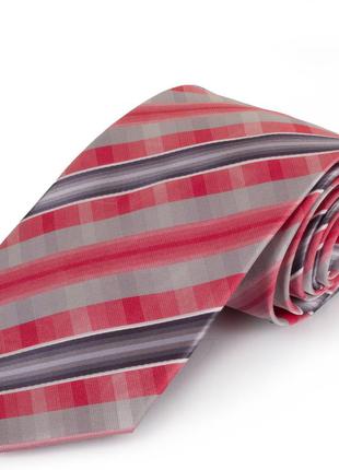 Краватка поліестерова стандартна сіро-червоно-чорна schönau (шонау)-67