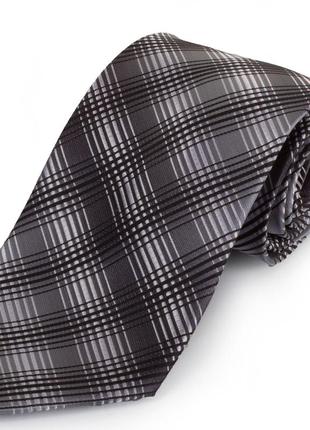 Краватка поліестерова стандартна сіро-чорна schönau (шонау)-941 фото