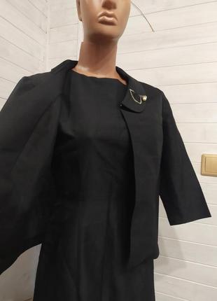 Сукня з піджачком-вечірній святковий варіант+ перлова брошка у подарунок s\m німеччина