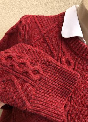 Вовняний светр,джемпер в коси,унісекс,преміум бренд,levi's 4