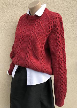 Вовняний светр,джемпер в коси,унісекс,преміум бренд,levi's 6