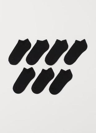 34 - 36 h&m фирменный набор коротких носков носки 7 пар