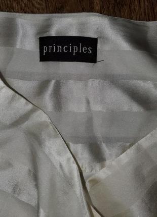Шёлковая белая юбка миди шёлк principles5 фото
