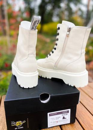 Женские ботинки dr. martens jadon white термо  скидка sale | жіночі черевики білі знижка2 фото