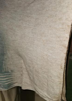 Джемпер с альпакой шерстью итальянский вязаный в принт лицо женщина оверсайз летучая мышь свитер6 фото