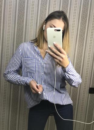 Рубашка в полоску, блузка1 фото