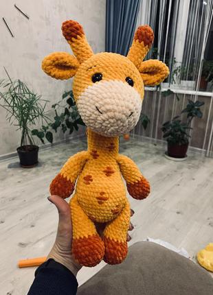 В'язання пов'язана іграшка жирафік2 фото
