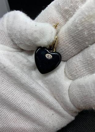 Серьги сердце в стиле chanel🔝 3