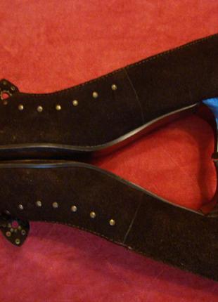 Туфли модельные женские натуральная замша «graceland» р.40,5-414 фото