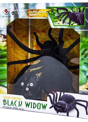 Інтерактивна іграшка на р/у павук "чорна вдова" 30см на радіоуправлінні