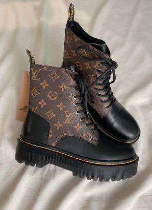 Жіночі черевики dr. martens jadon хутро зима знижка sale / жіночі черевики знижка