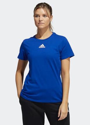 Синяя футболка адидас/adidas оригинал