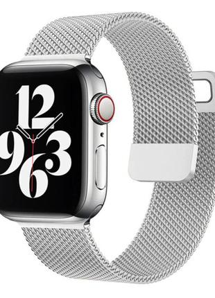 Новый ремешок для apple watch 🍎 миланская петля серебристый / milanese loop silver3 фото
