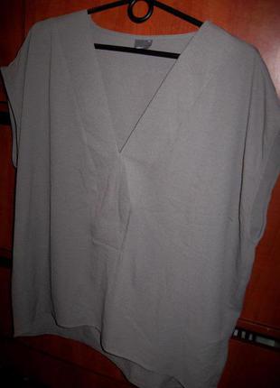 Блуза oversized серая